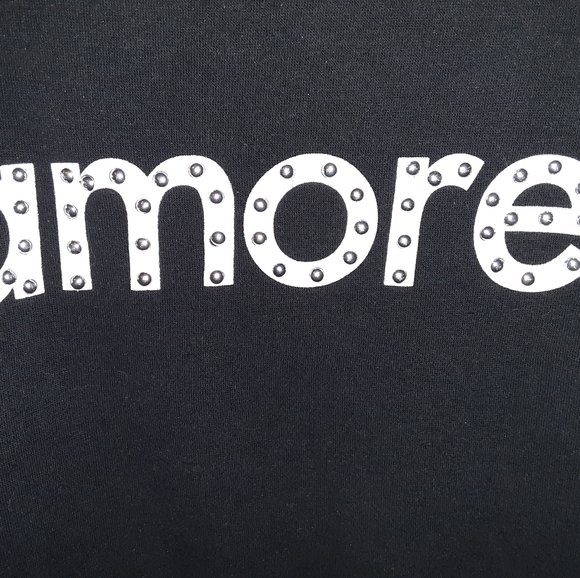 "Amore" printed shirt by Charlotte Russe. Size medium in women's. - Picture 3 of 3